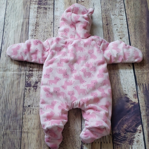 Cute 🐱 fleece footed snowsuit - Picture 4 of 5